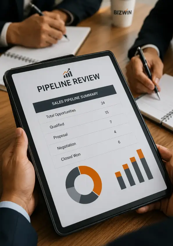 Three warning signs of a broken B2B sales system including forecasting, sales dependency, and net-new business growth.