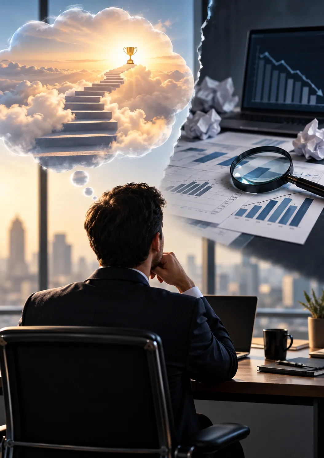 Sales leader analysing uncertain pipeline performance Sales leader analysing uncertain pipeline performance