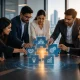 Sales team collaborating on practical business improvements